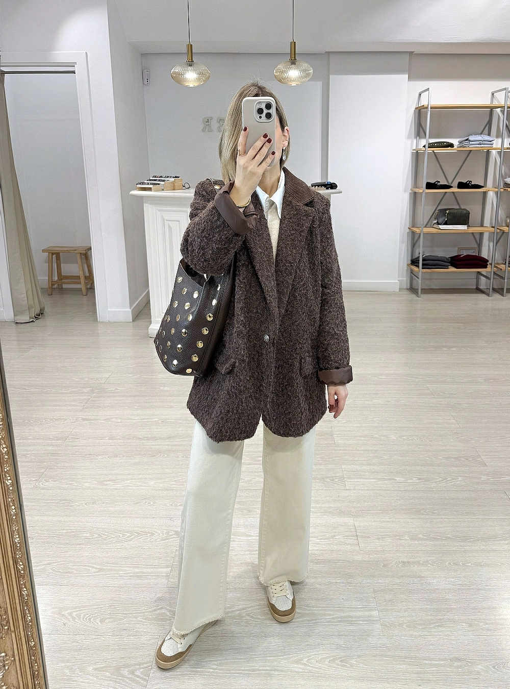 Abrigo bison cuello pana