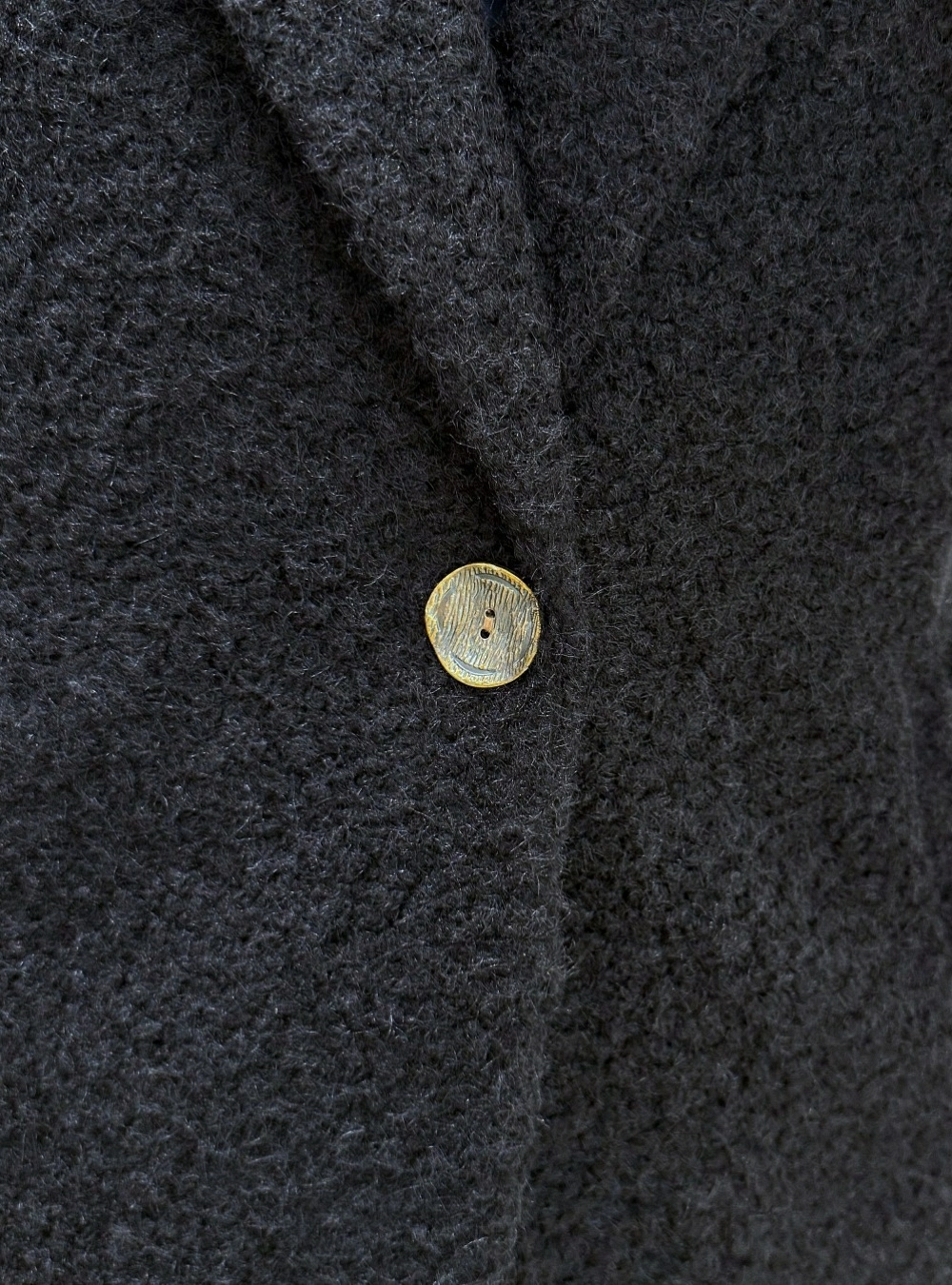 Abrigo boton bison Abrigo boton bison