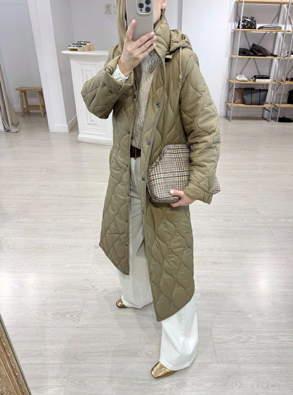 Abrigo largo acolchado fine Abrigo largo acolchado fine