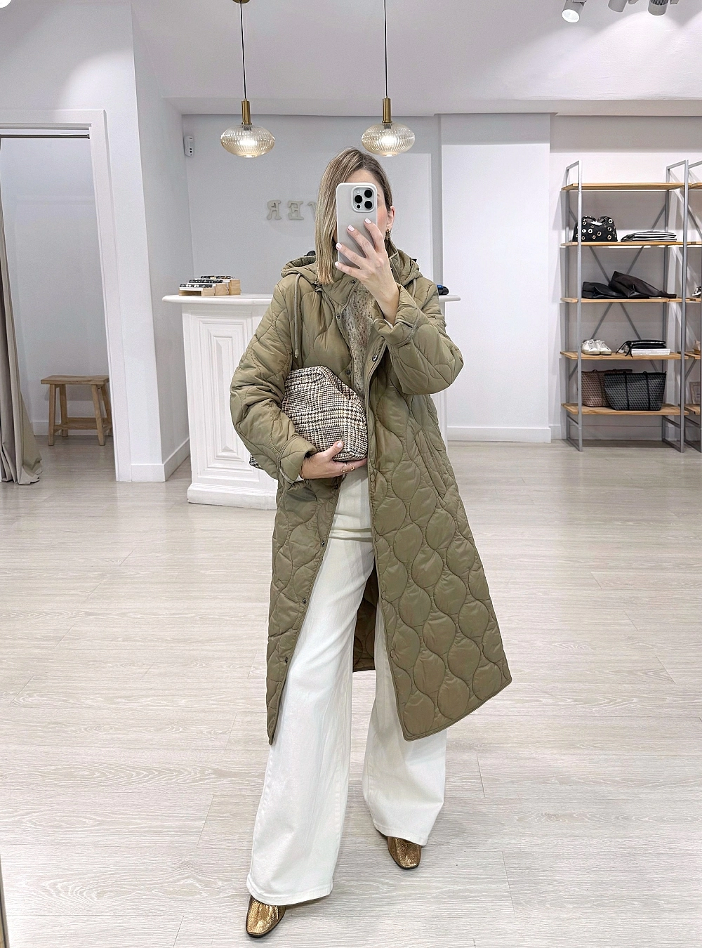 Abrigo largo acolchado fine Abrigo largo acolchado fine