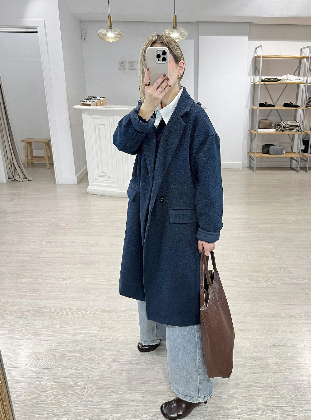 Abrigo paño doble boton Abrigo paño doble boton