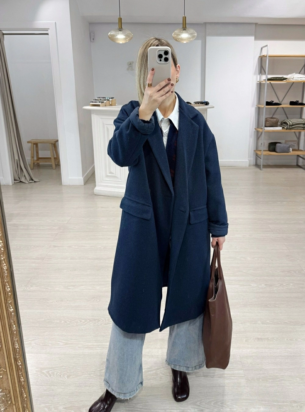 Abrigo paño doble boton Abrigo paño doble boton