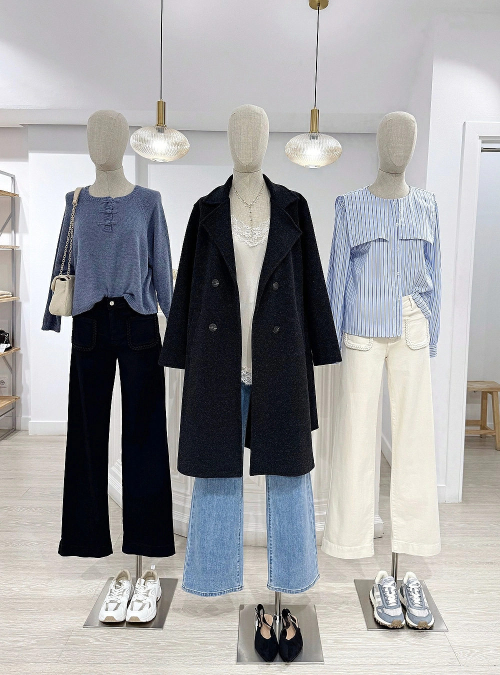 Abrigo paño largo medio