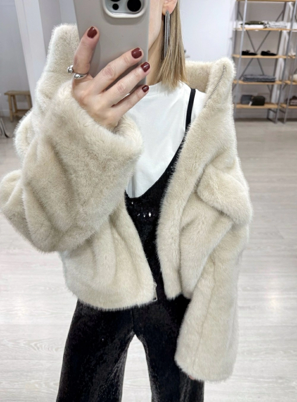 Abrigo pelo cremallera Abrigo pelo cremallera