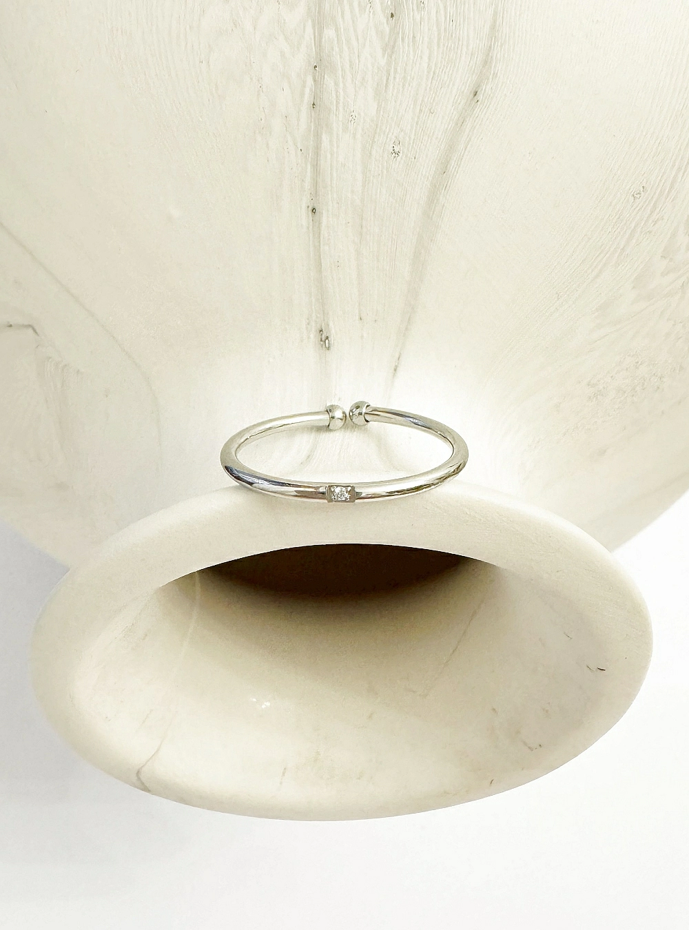 Anillo acero circonitas