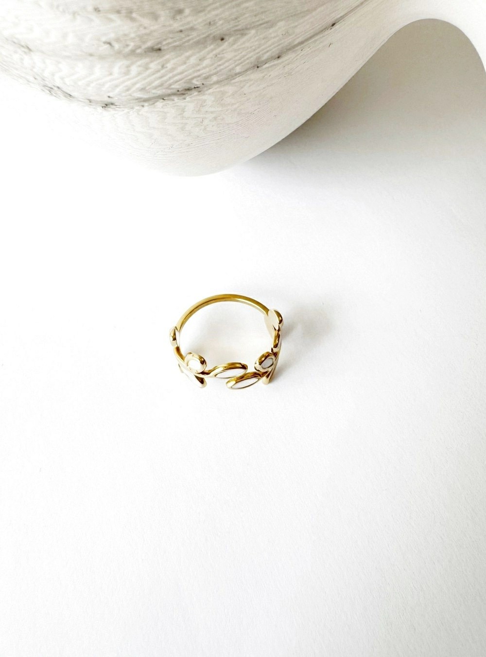 Anillo acero laurus