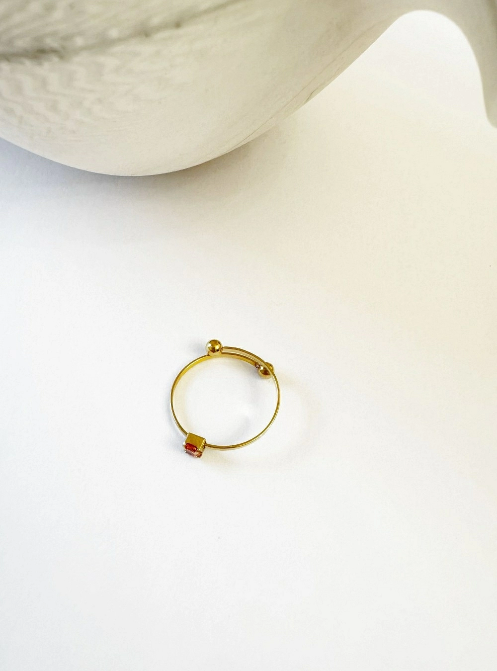 Anillo brillo naranja