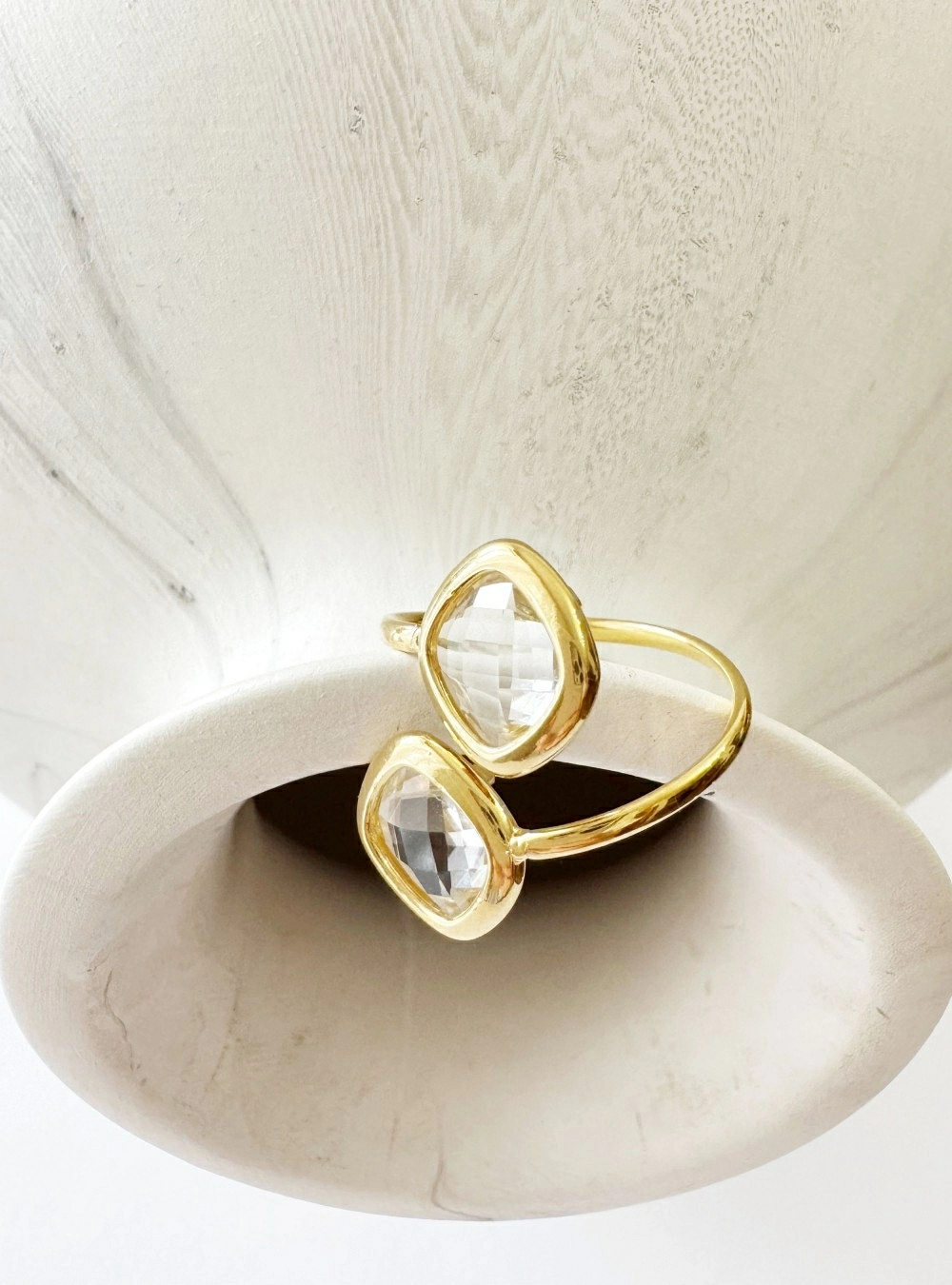 Anillo circonitas square