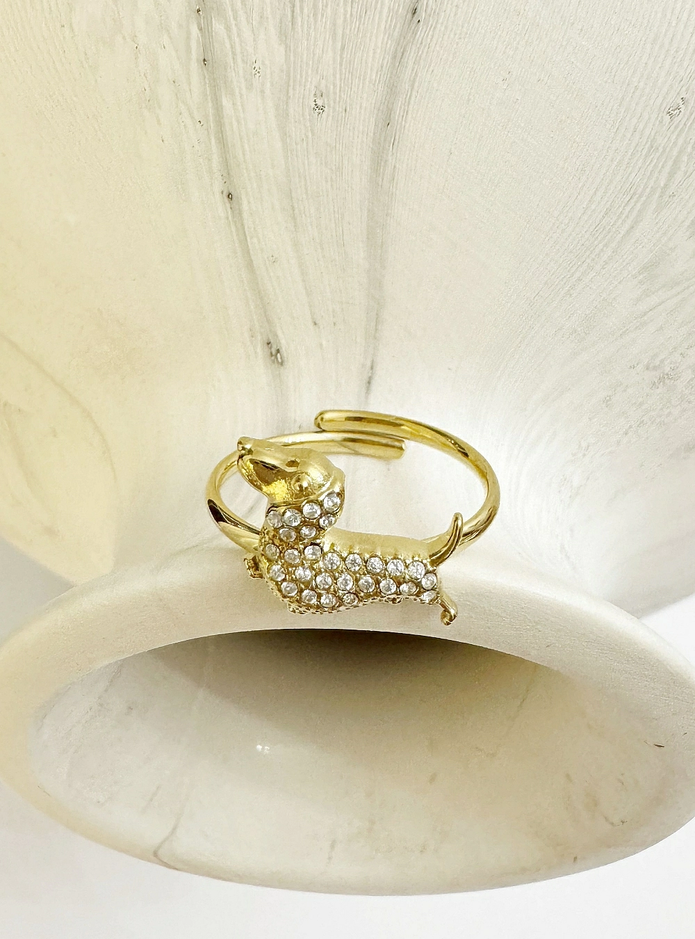 Anillo dog circonitas