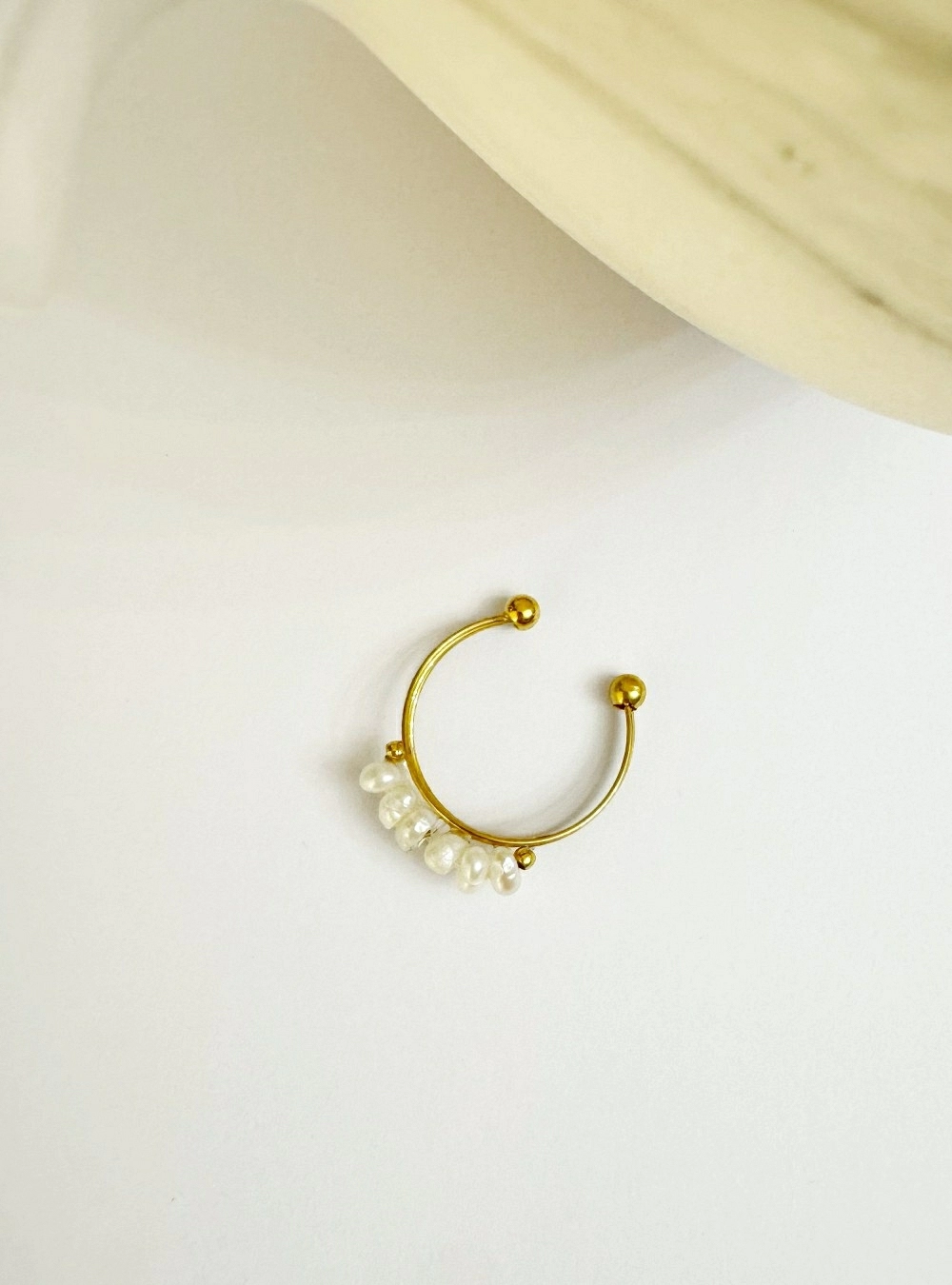 Anillo perlas 3 aros