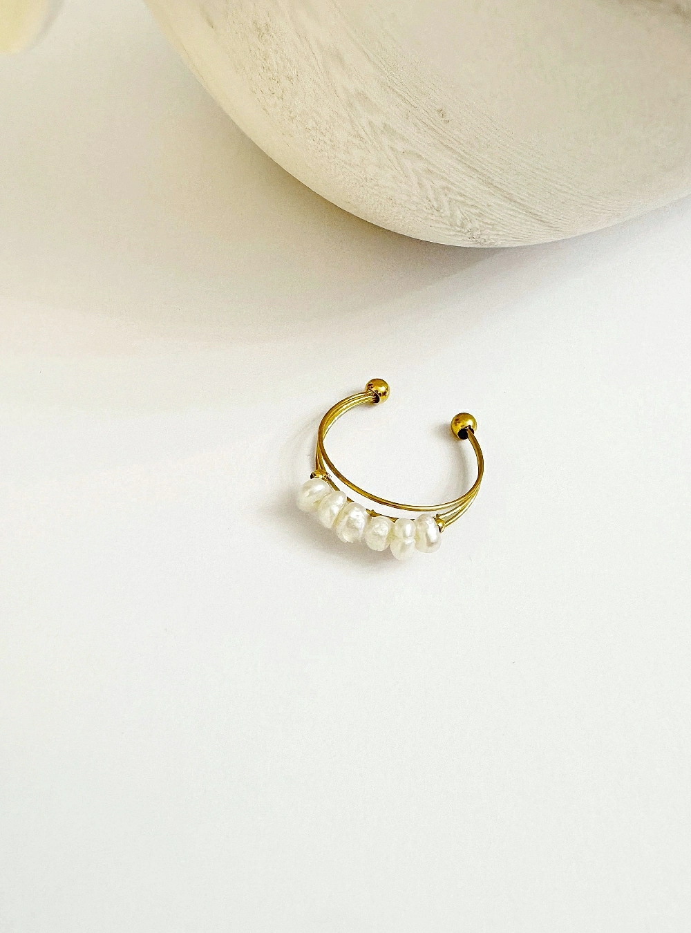 Anillo perlas 3 aros Anillo perlas 3 aros