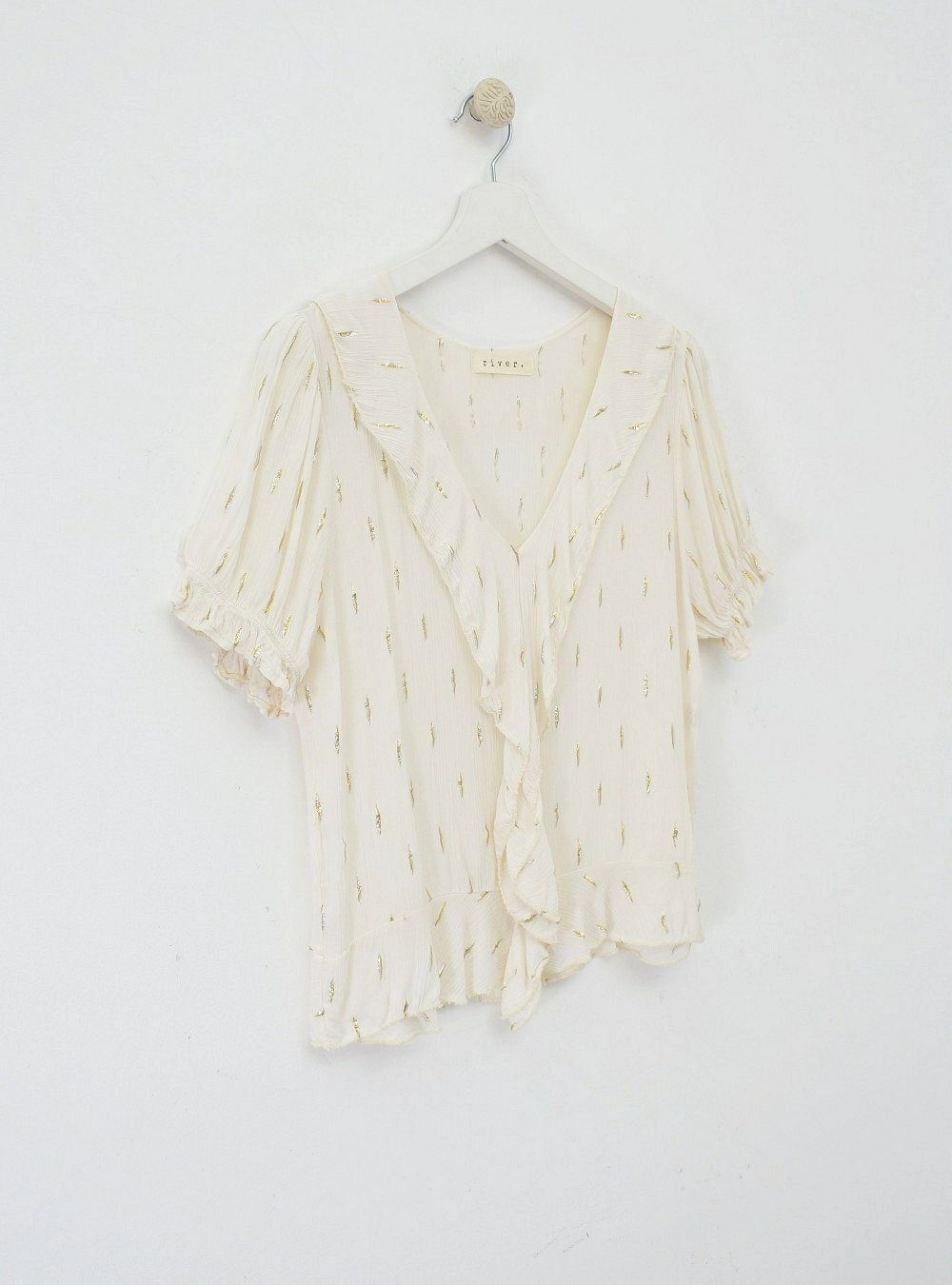 Blusa mc topos silver and gold