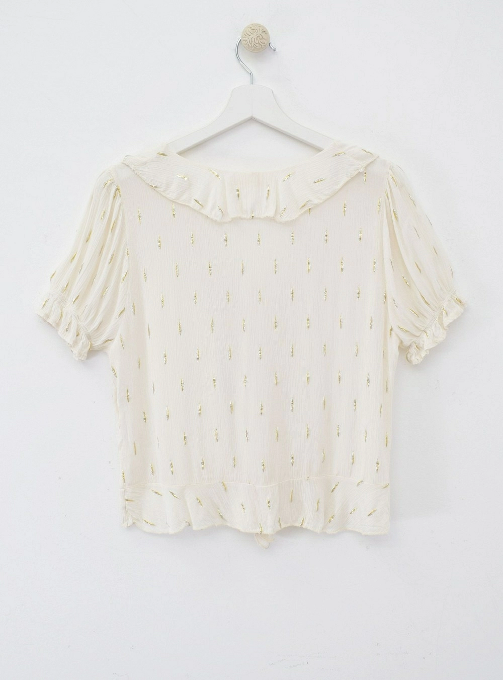 Blusa mc topos silver and gold