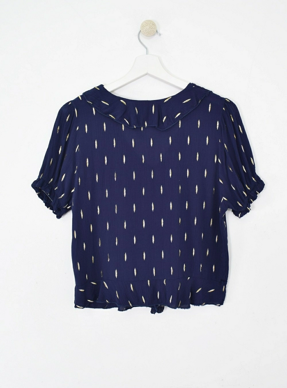 Blusa mc topos silver and gold