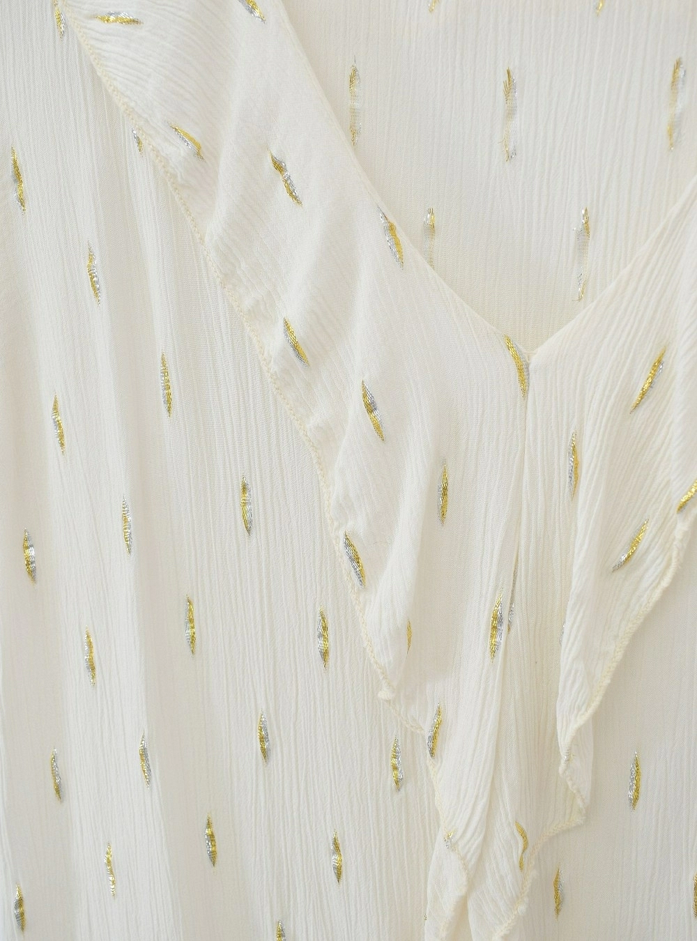 Blusa mc topos silver and gold