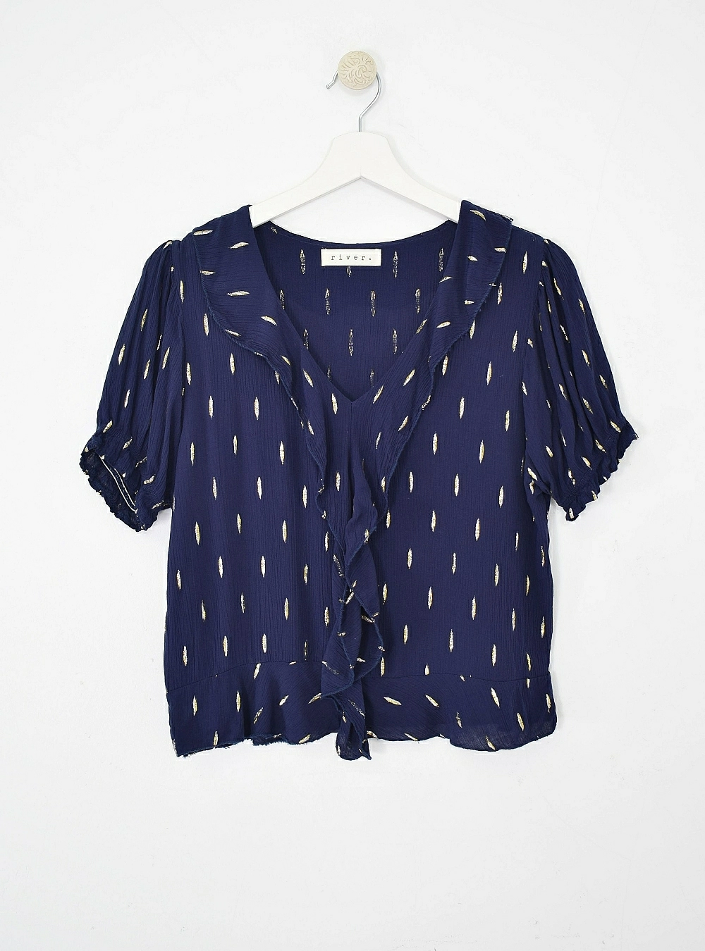 Blusa mc topos silver and gold