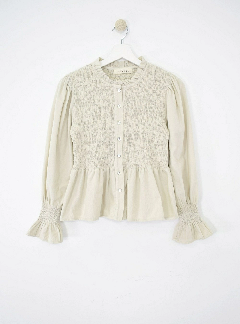 Blusa micropana elastica y botones