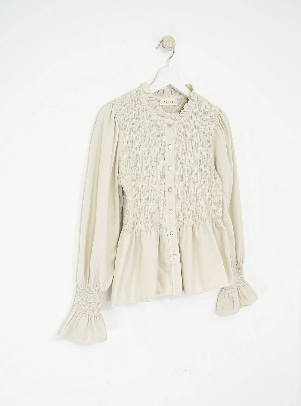 Blusa micropana elastica y botones