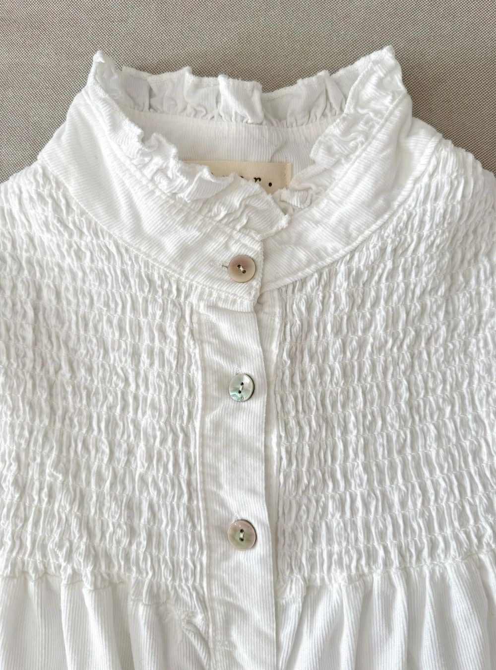 Blusa micropana elastico y botones Blusa micropana elastico y botones