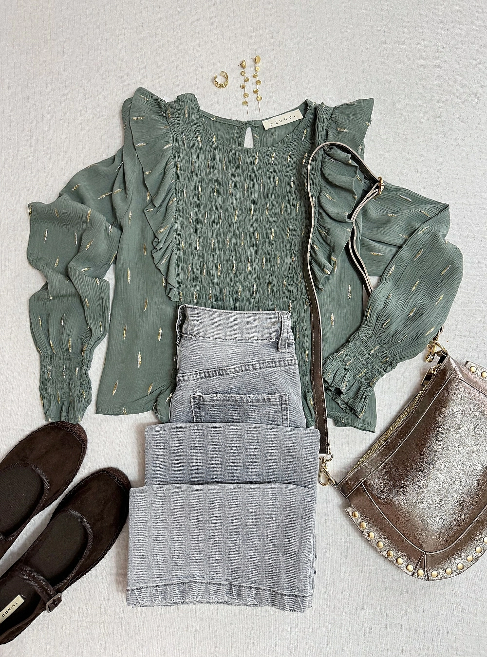 Blusa ml cota topos lurex