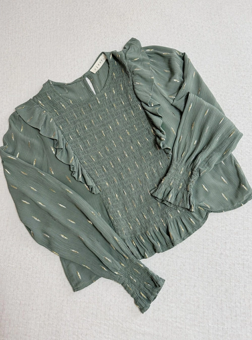 Blusa ml cota topos lurex