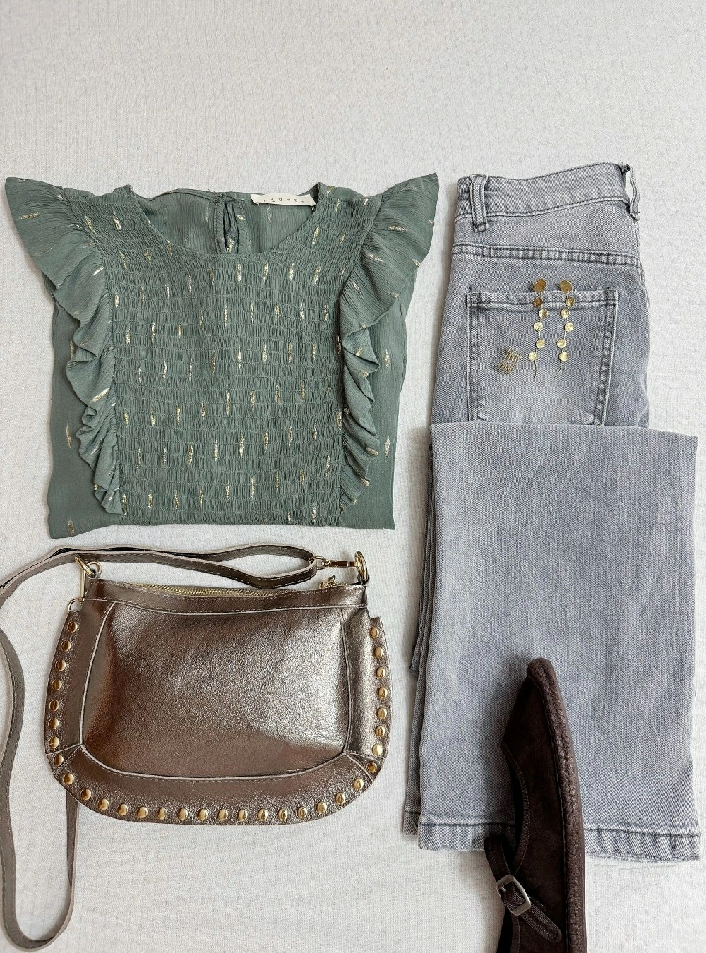 Blusa ml cota topos lurex