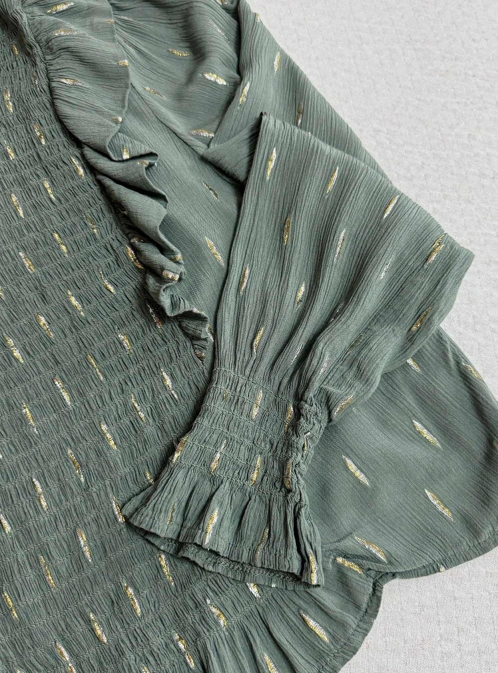 Blusa ml cota topos lurex