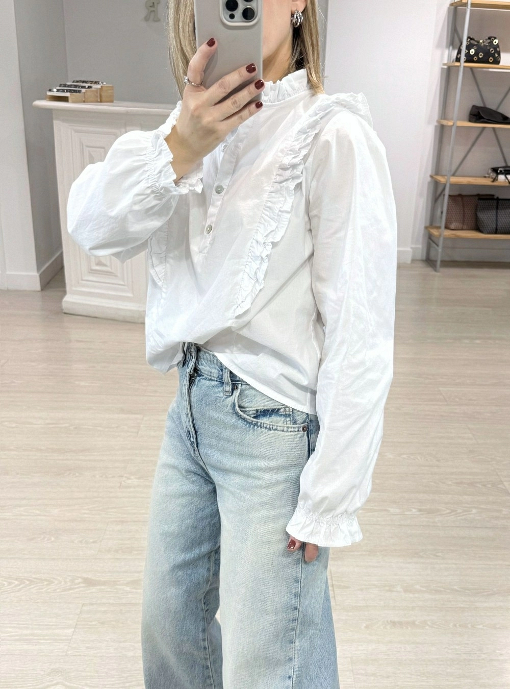 Blusa ml doble volante Blusa ml doble volante