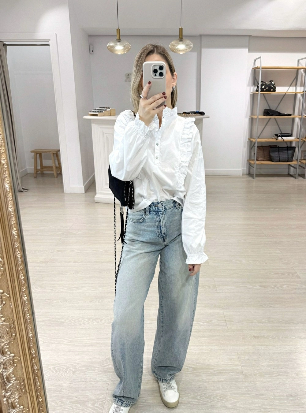 Blusa ml doble volante Blusa ml doble volante