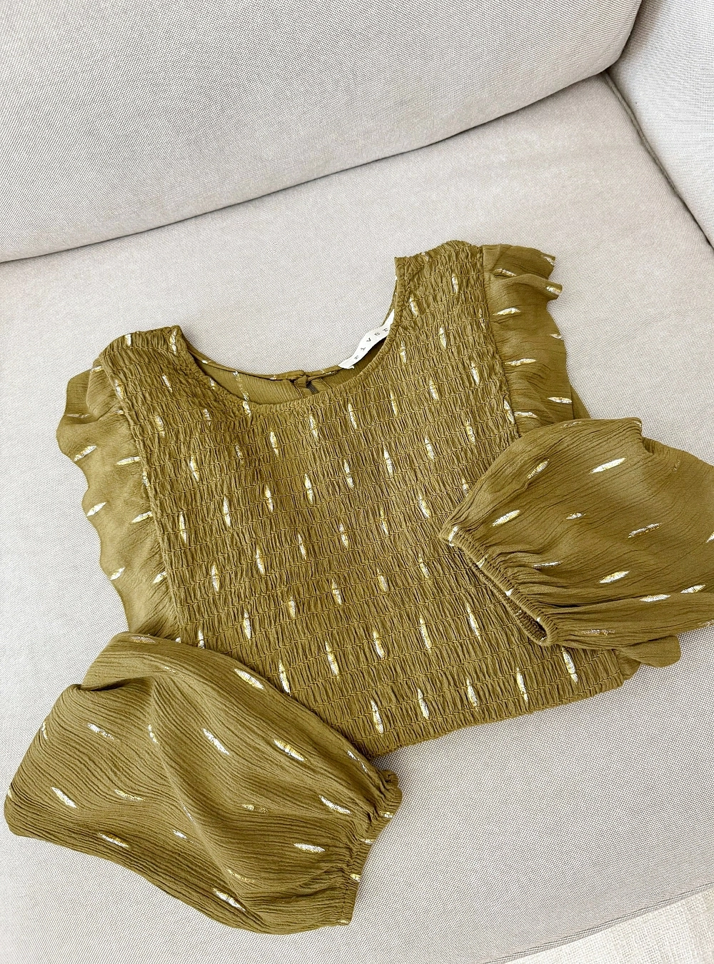 Blusa ml elastico y lurex