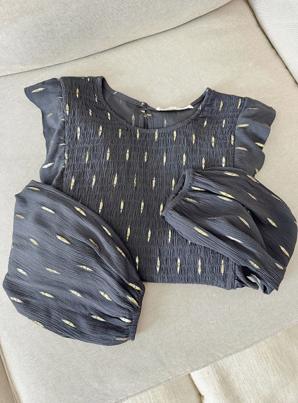 Blusa ml elastico y lurex