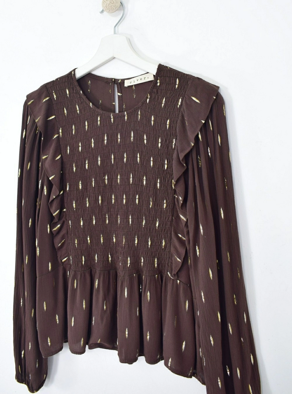 Blusa ml elastico y lurex Blusa ml elastico y lurex