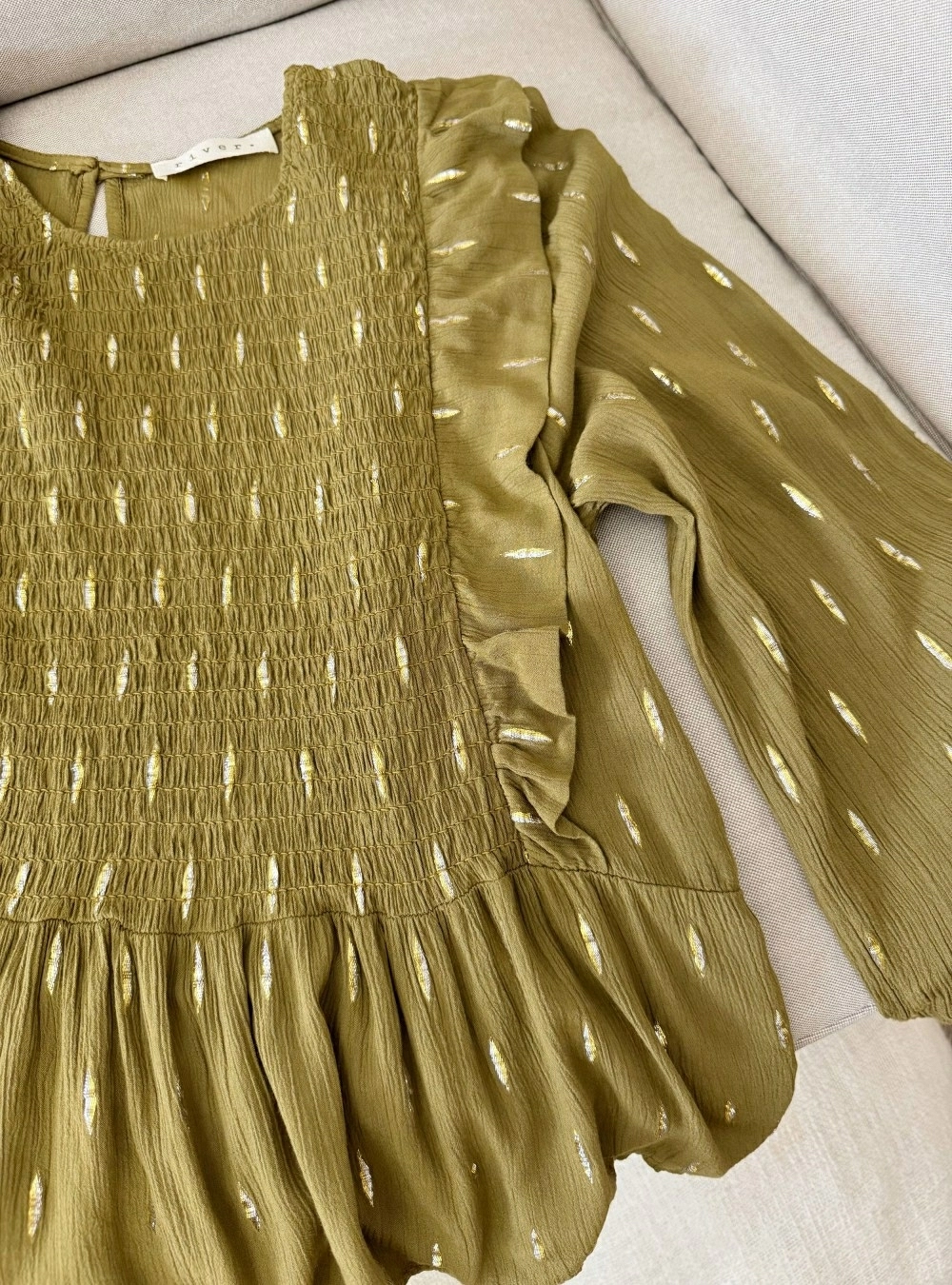 Blusa ml elastico y lurex Blusa ml elastico y lurex