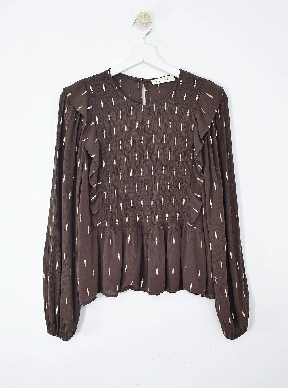 Blusa ml elastico y lurex