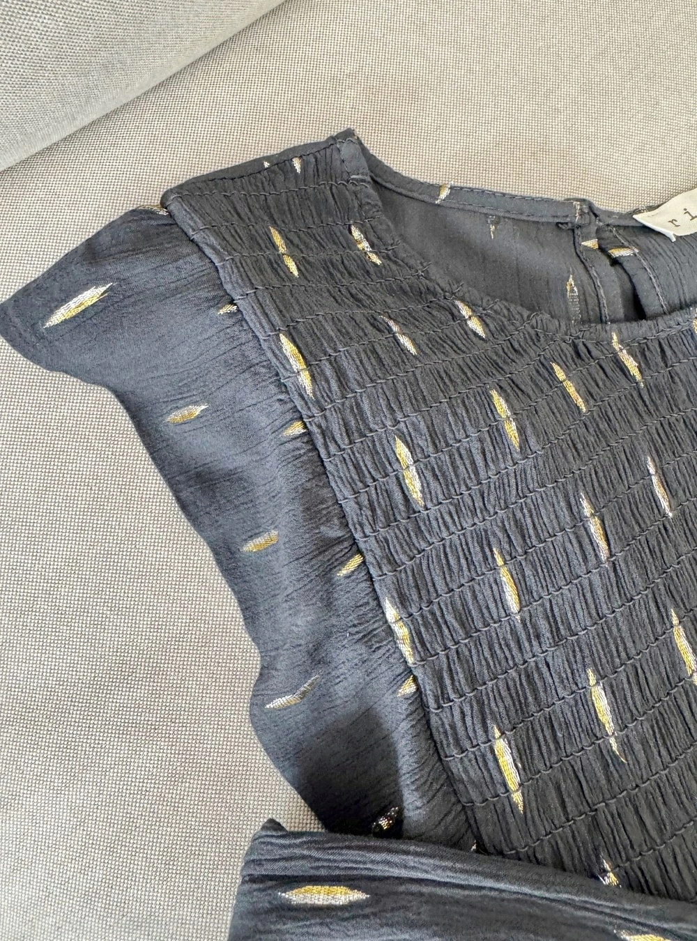 Blusa ml elastico y lurex