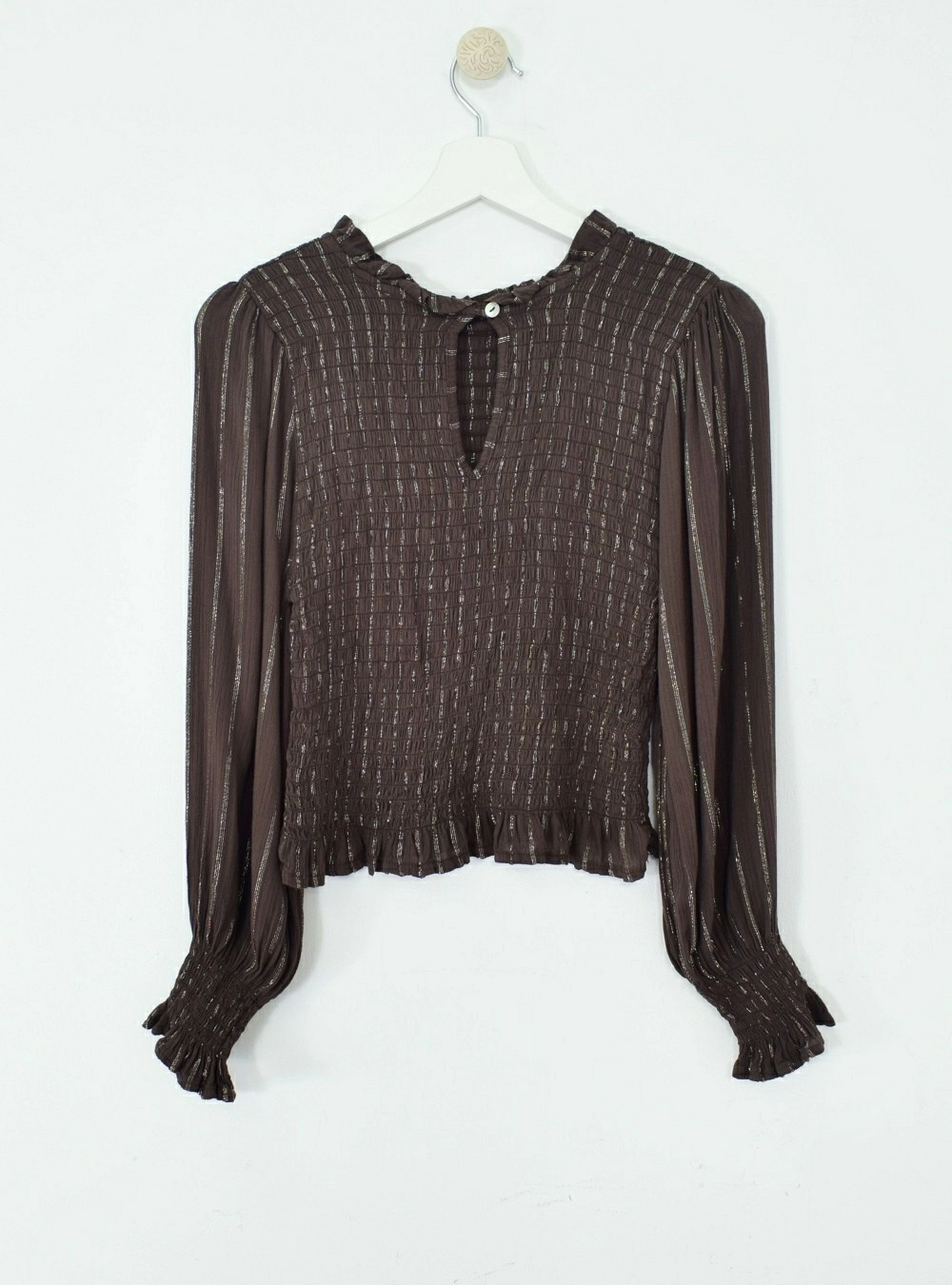 Blusa ml listas lurex short