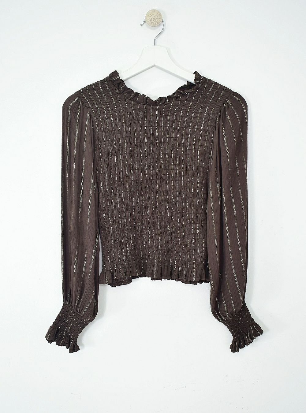 Blusa ml listas lurex short