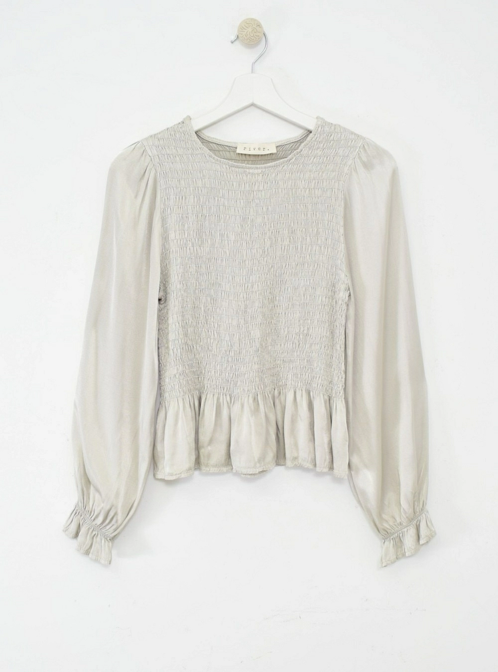 Blusa ml raso elástica Blusa ml raso elástica