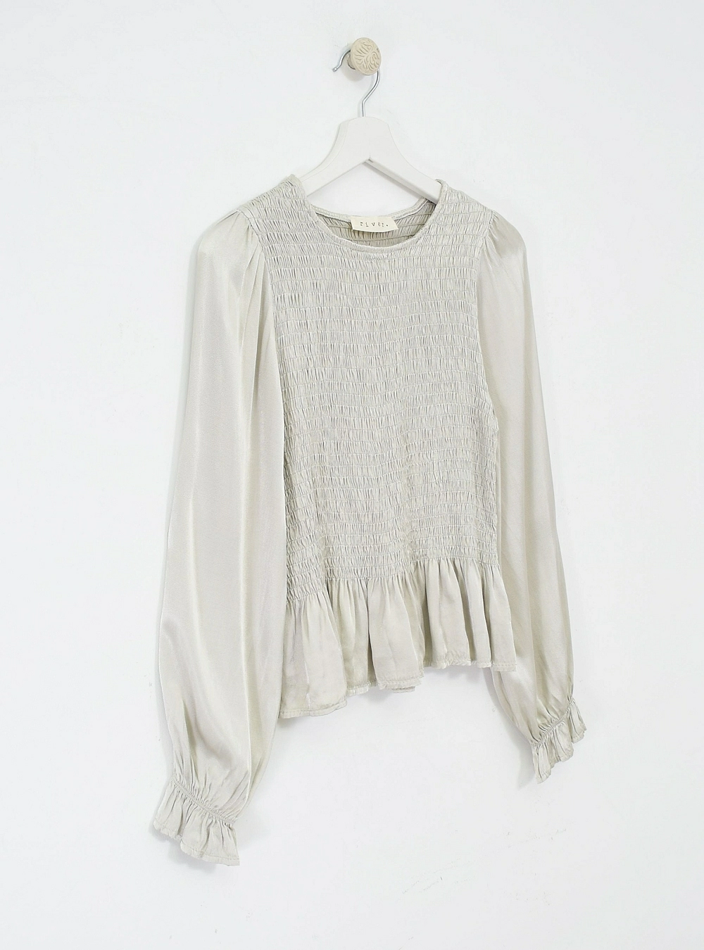 Blusa ml raso elástica