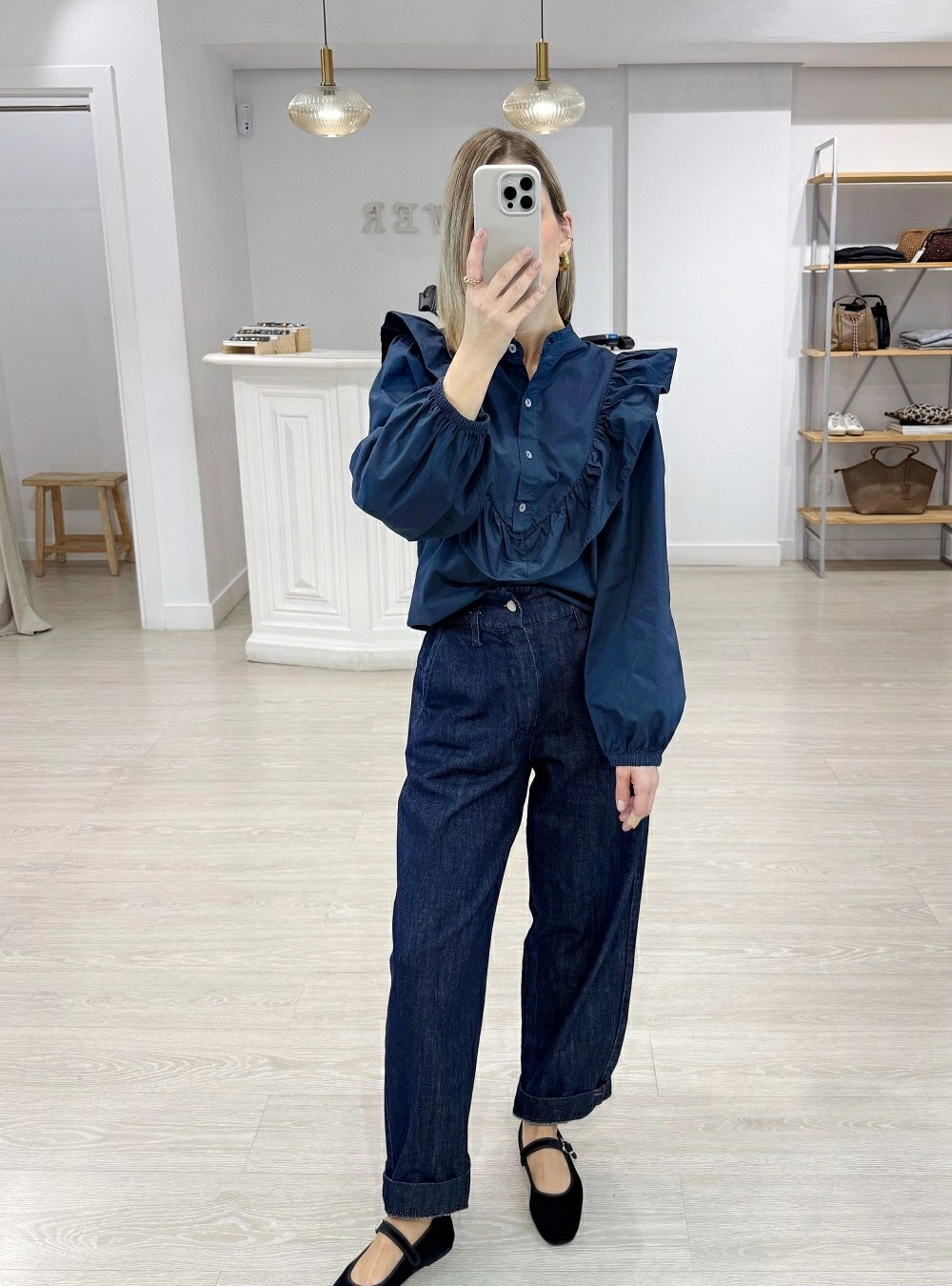 Blusa ml volantes hombros Blusa ml volantes hombros