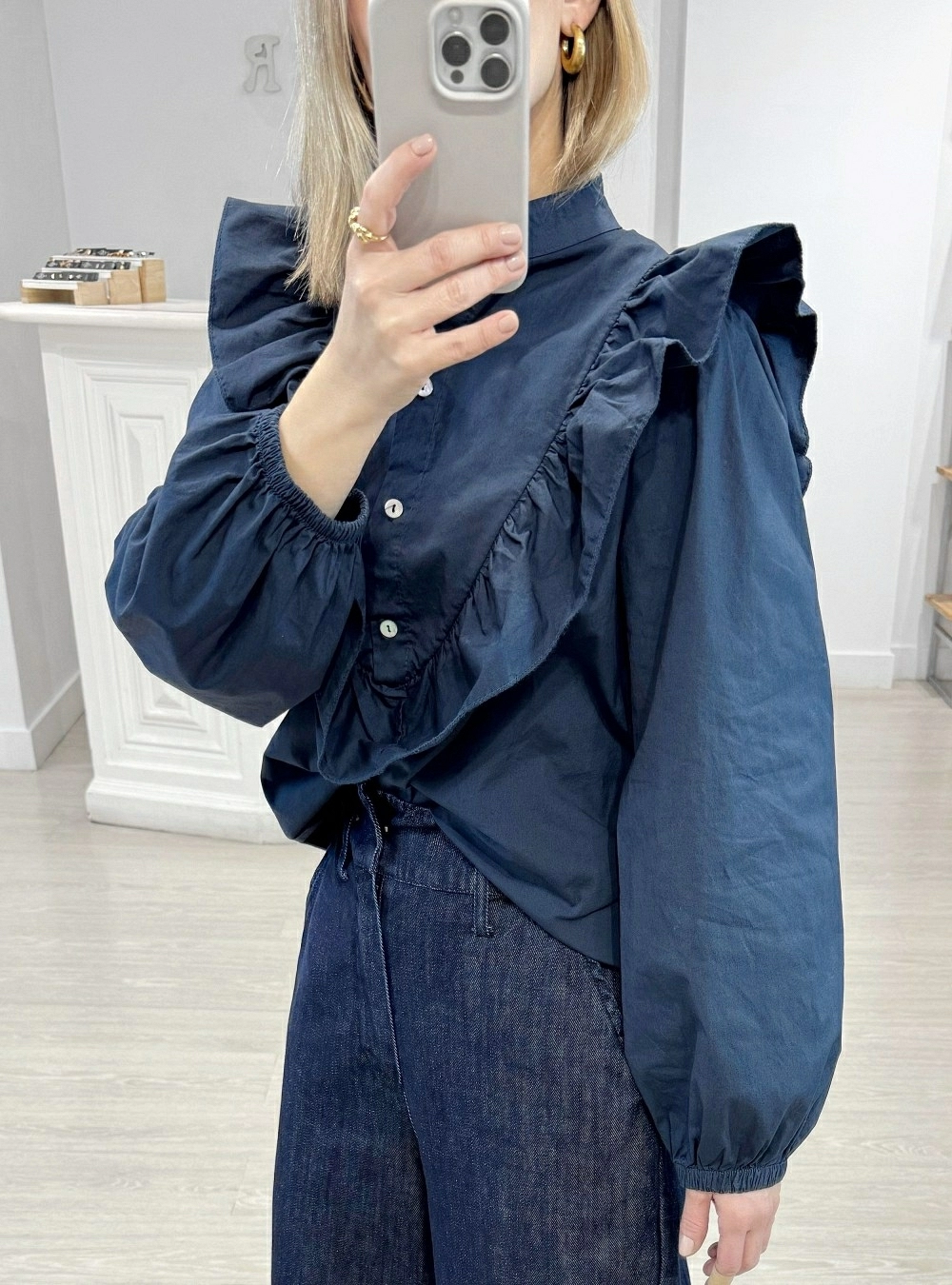 Blusa ml volantes hombros Blusa ml volantes hombros