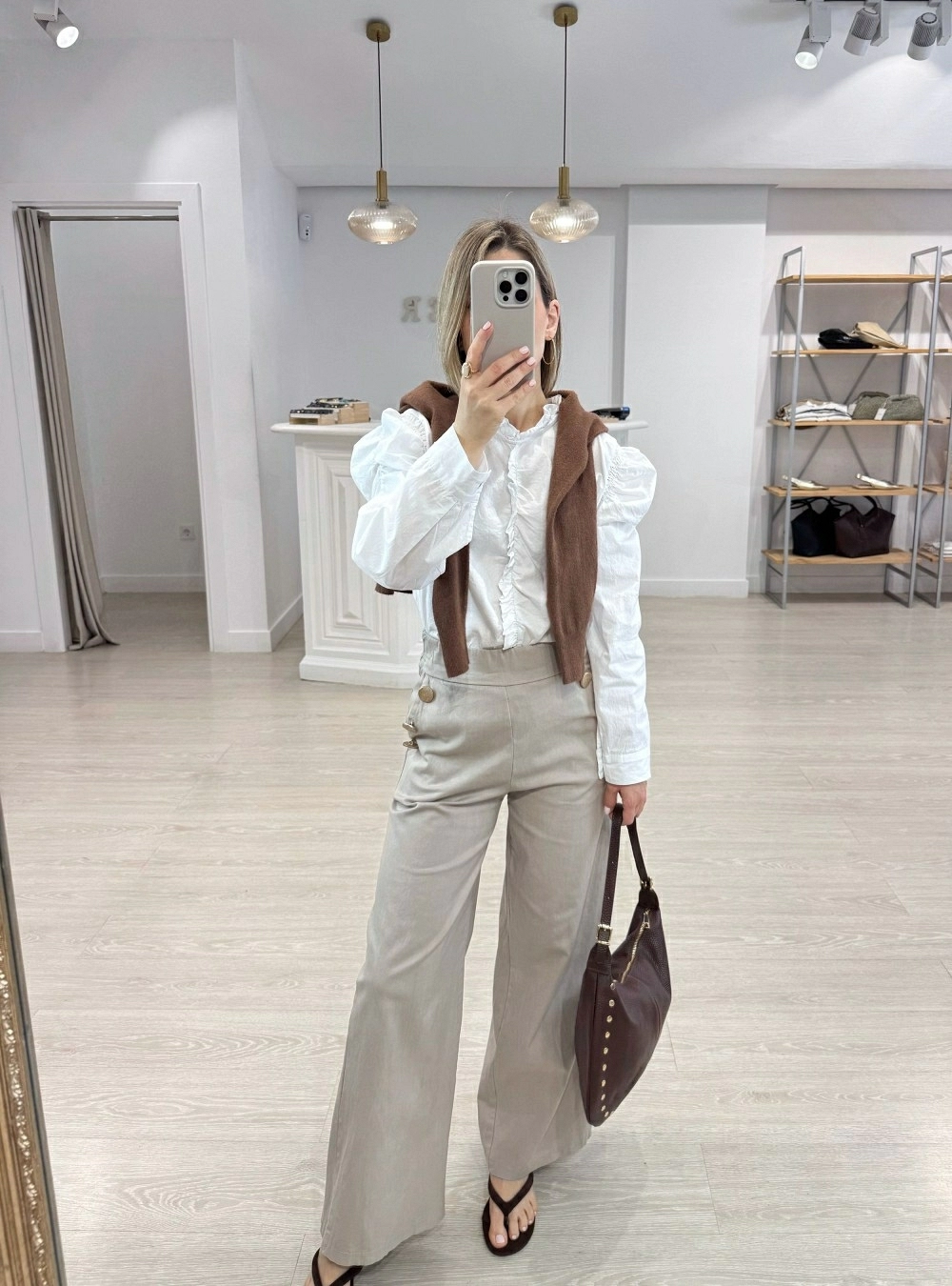 Blusa ml volantes y fruncidos