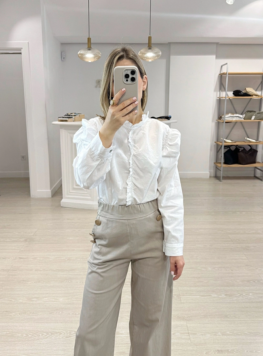 Blusa ml volantes y fruncidos