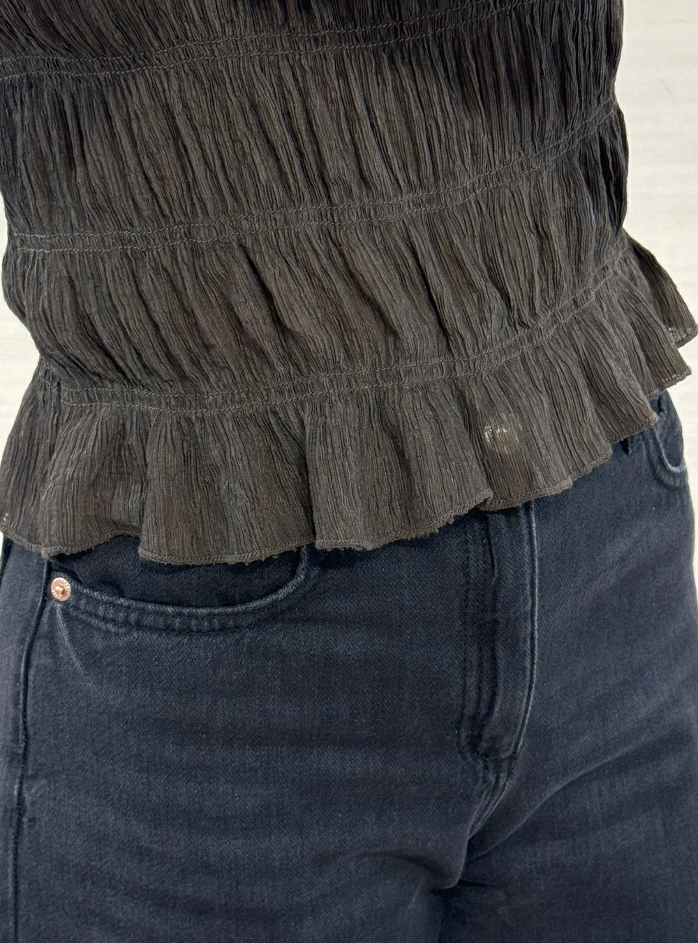 Blusa sm bambula y elástico Blusa sm bambula y elástico