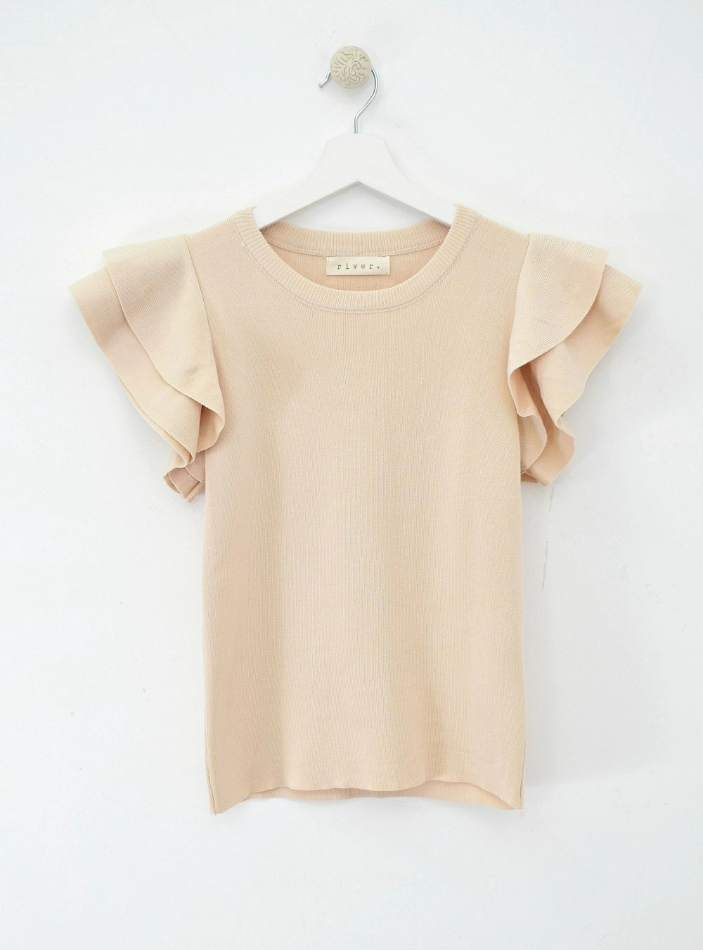 Blusa sm punto y volantes