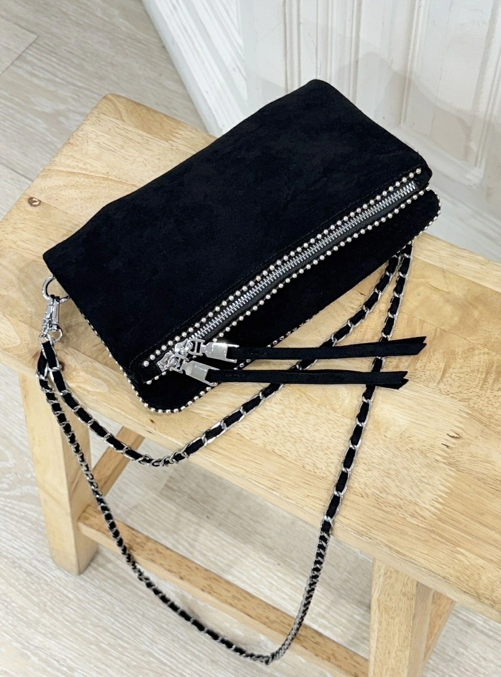 Bolso antelina solapa Bolso antelina solapa