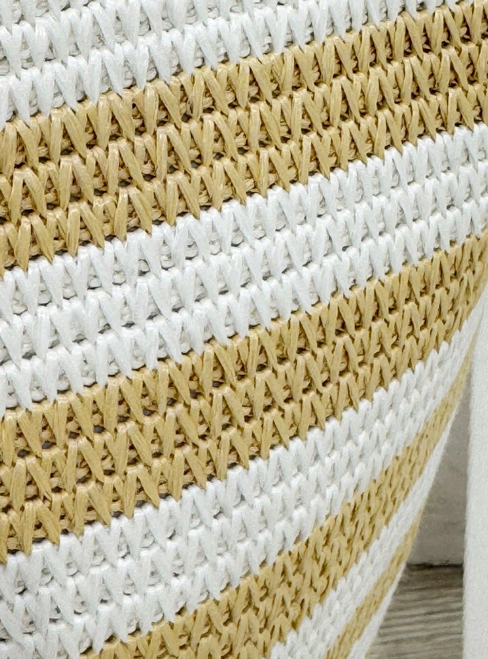 Bolso asas tejido rayas