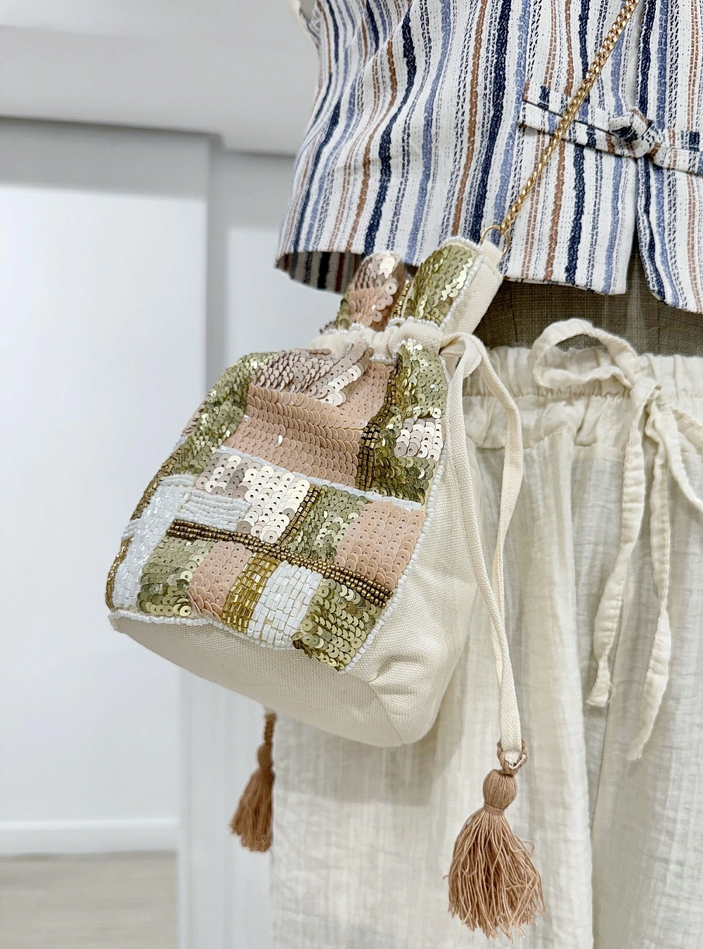 Bolso lentejuelas handmade
