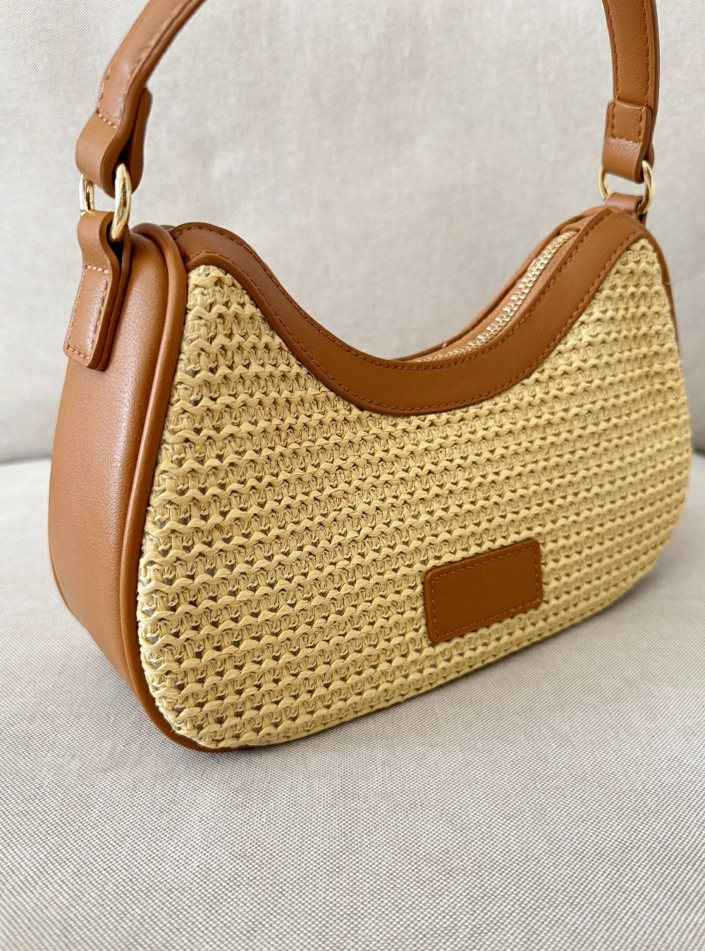 Bolso mano tejido trenzado Bolso mano tejido trenzado