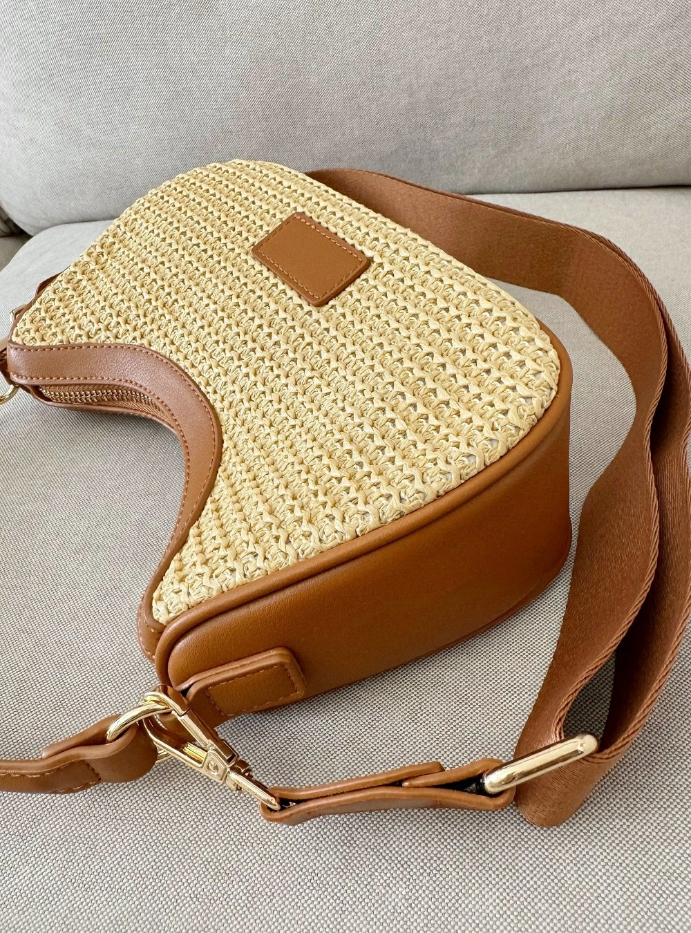 Bolso mano tejido trenzado Bolso mano tejido trenzado